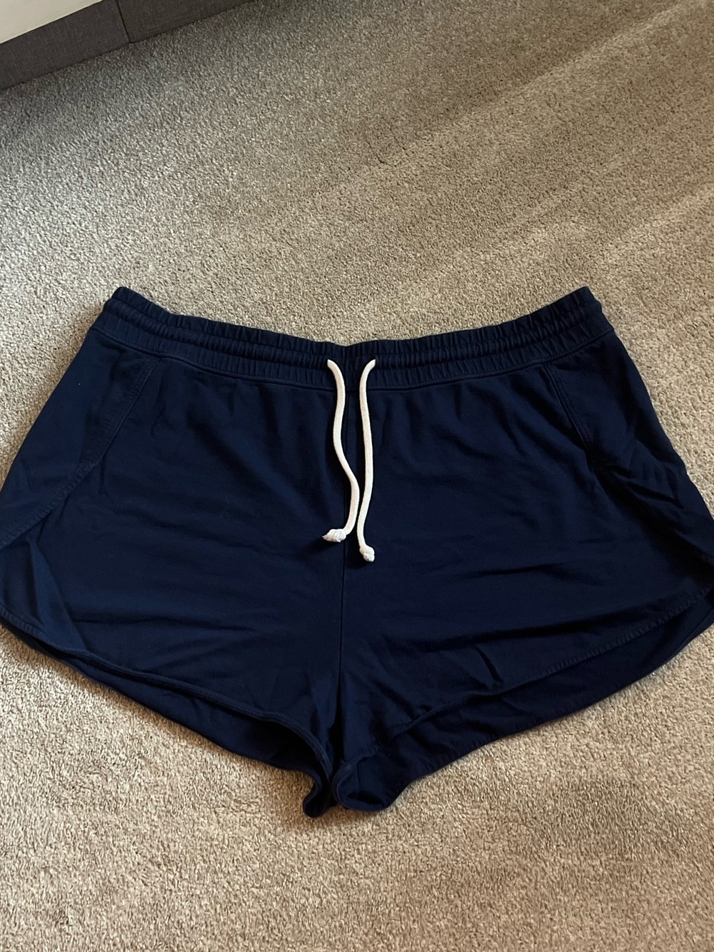 aerie Navy Drawstring Shorts